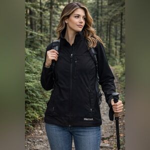 MARMOT Y2K Minimalist Women’s Charcoal Black Jacket Sz M